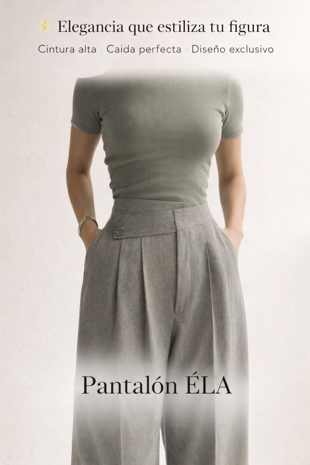 PANTALON ELA - CINTURA ALTA